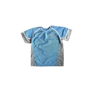 Nike Team NBA Youth XL T-Shirt Blue Gray‎ Basketball Mesh Tee